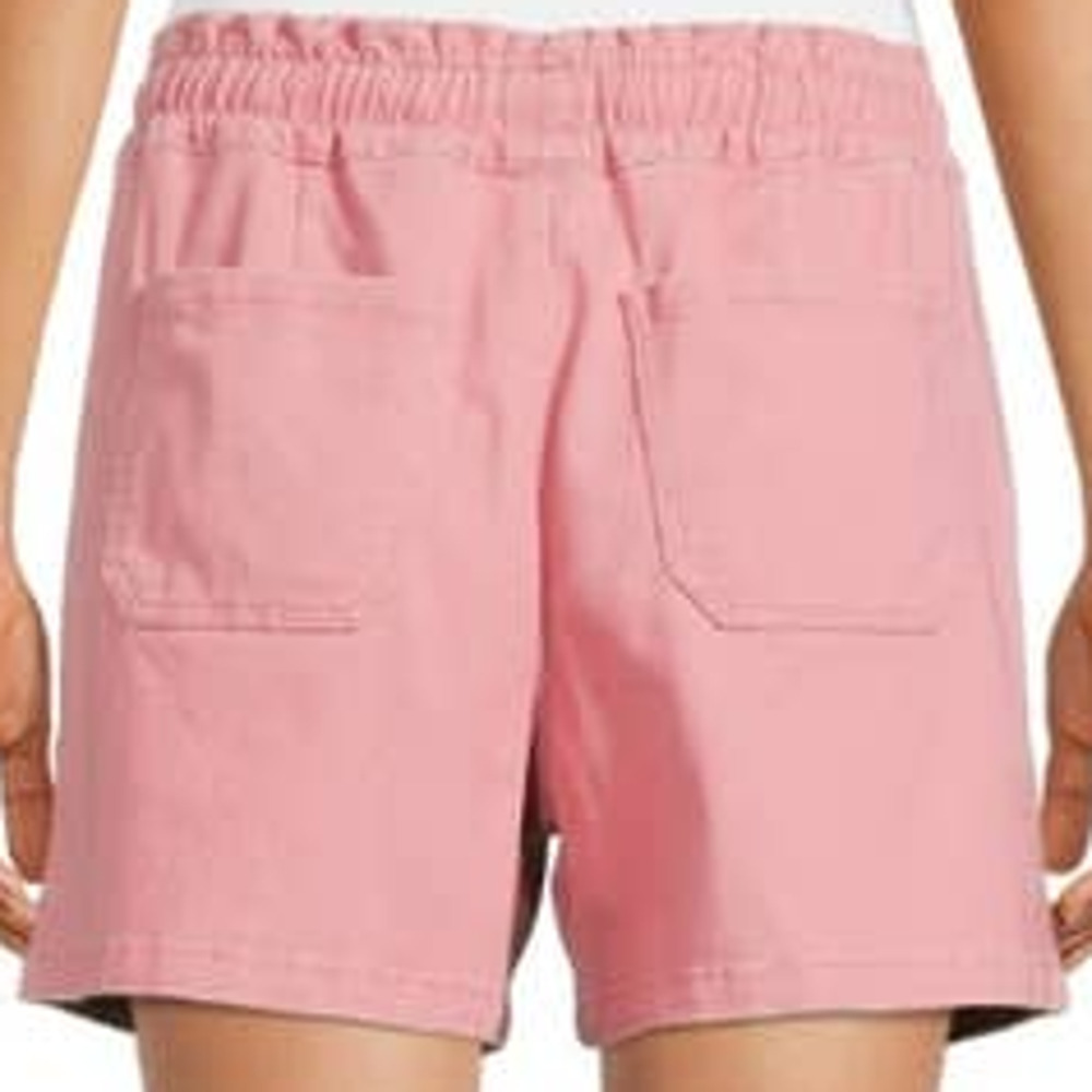 Time and true women's pink paper bag high waisted shorts size small 4/6 - Picture 2 of 6